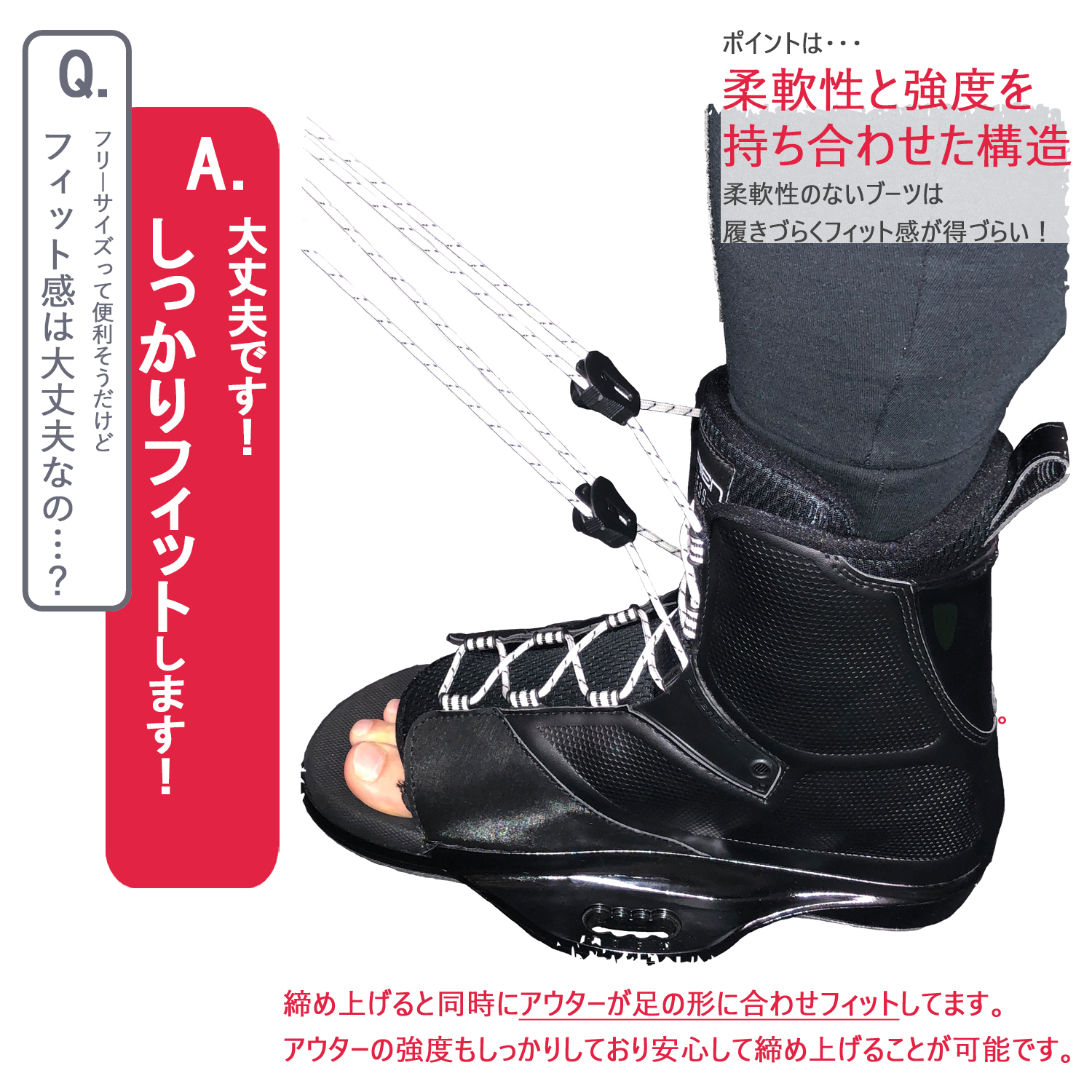 OBRIEN オブライエン ACCESS アクセス ウェイクボード ブーツ