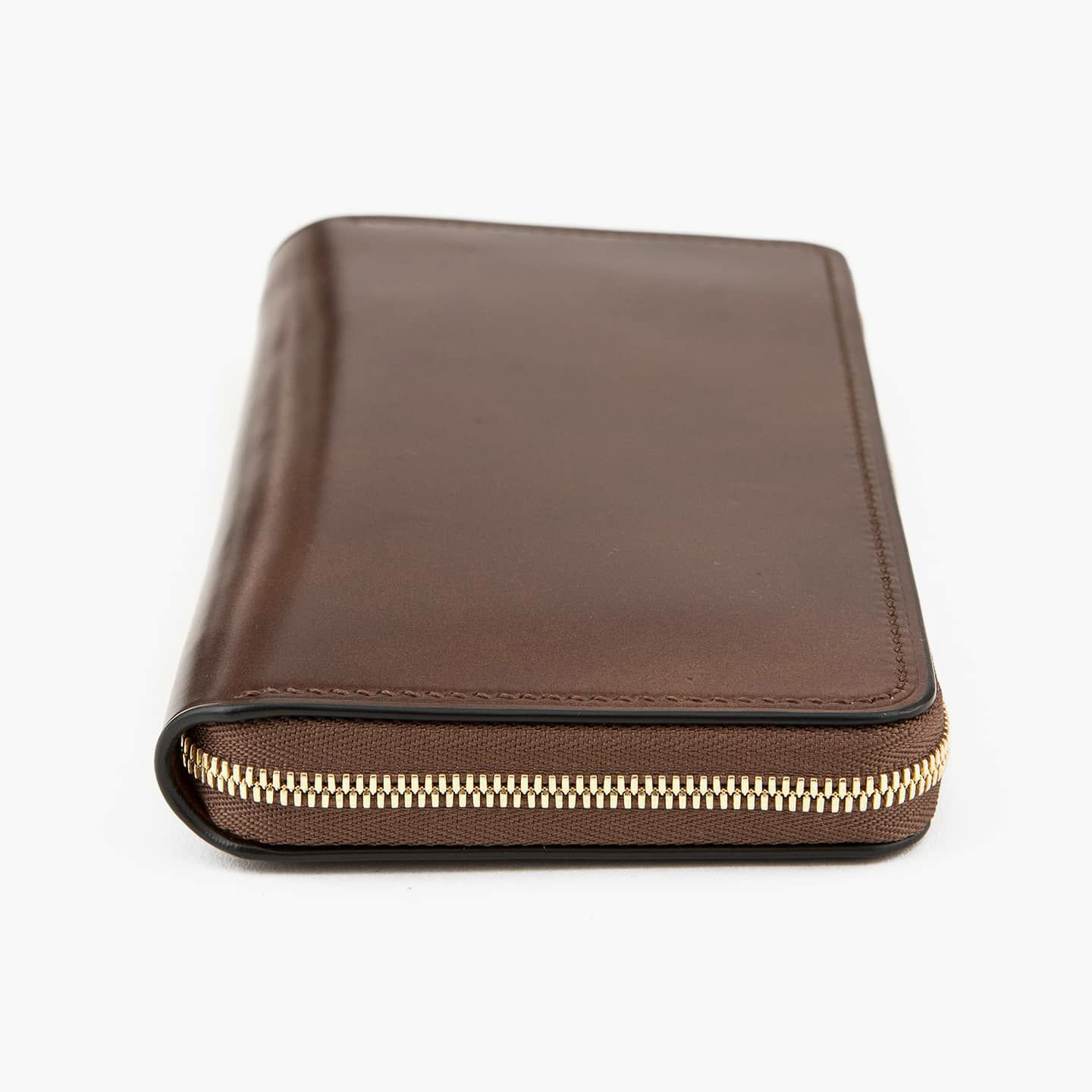 アニリン染めコードバン ラウンドジップ長財布 | 大人のバッグ・財布