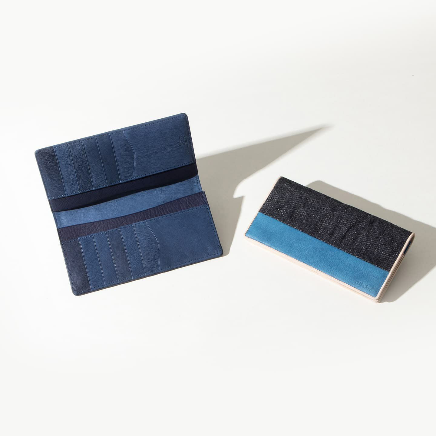 Sデニム x スクモレザー 長財布 | 大人のバッグ・財布・ 長財布 など