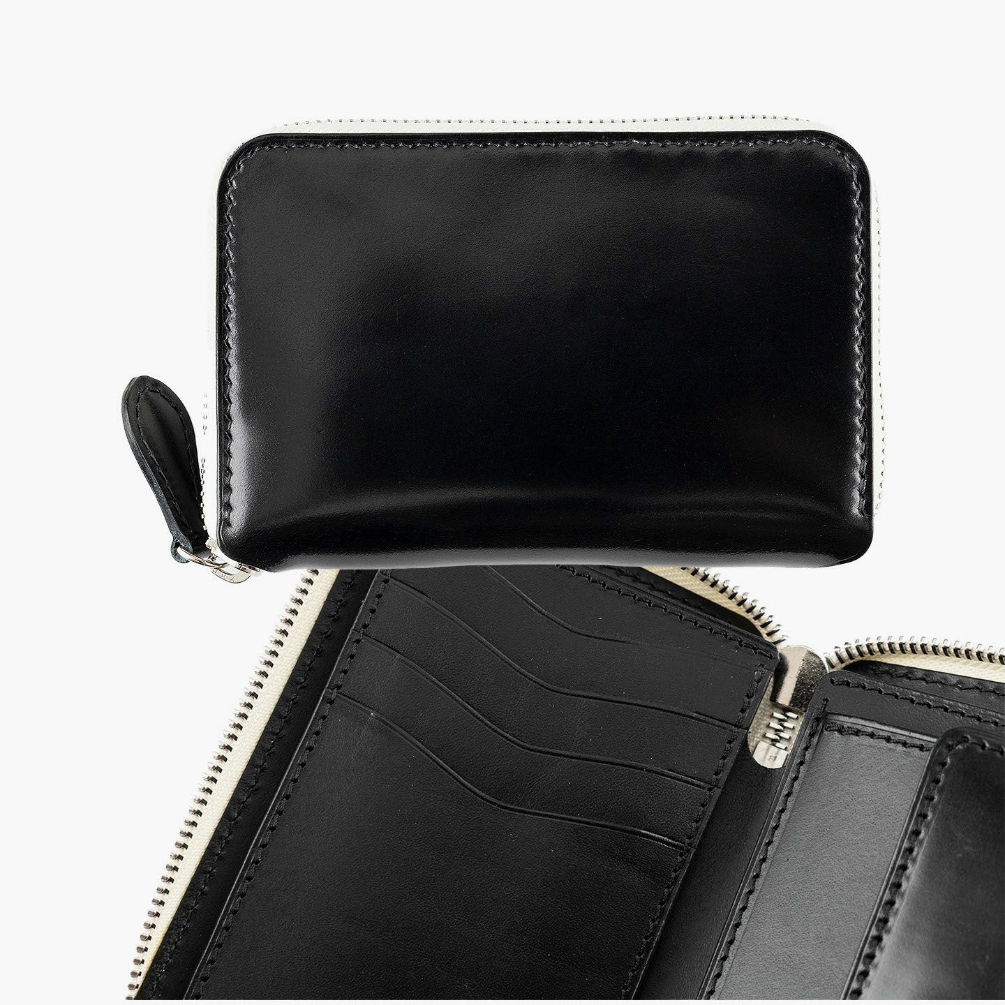 オイルグレージングコードバン ミドルラウンドジップウォレット | 大人