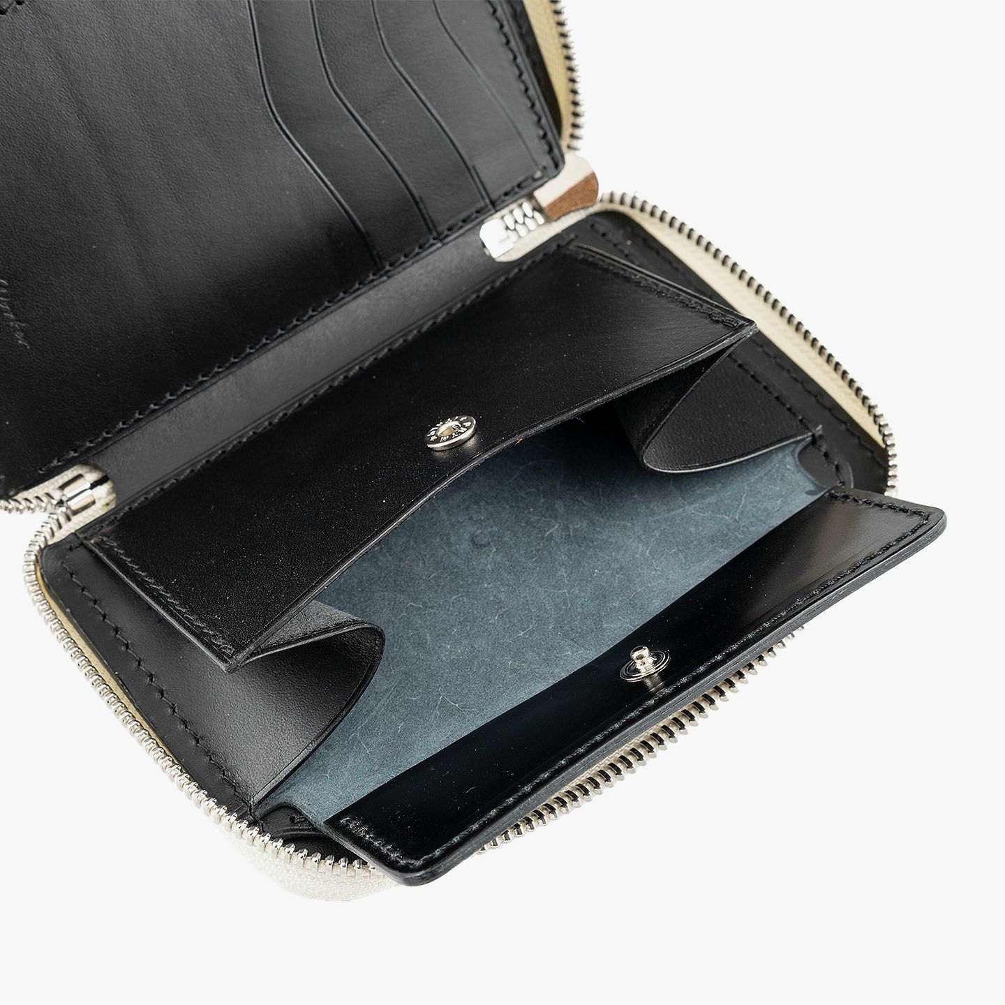 オイルグレージングコードバン ミドルラウンドジップウォレット | 大人