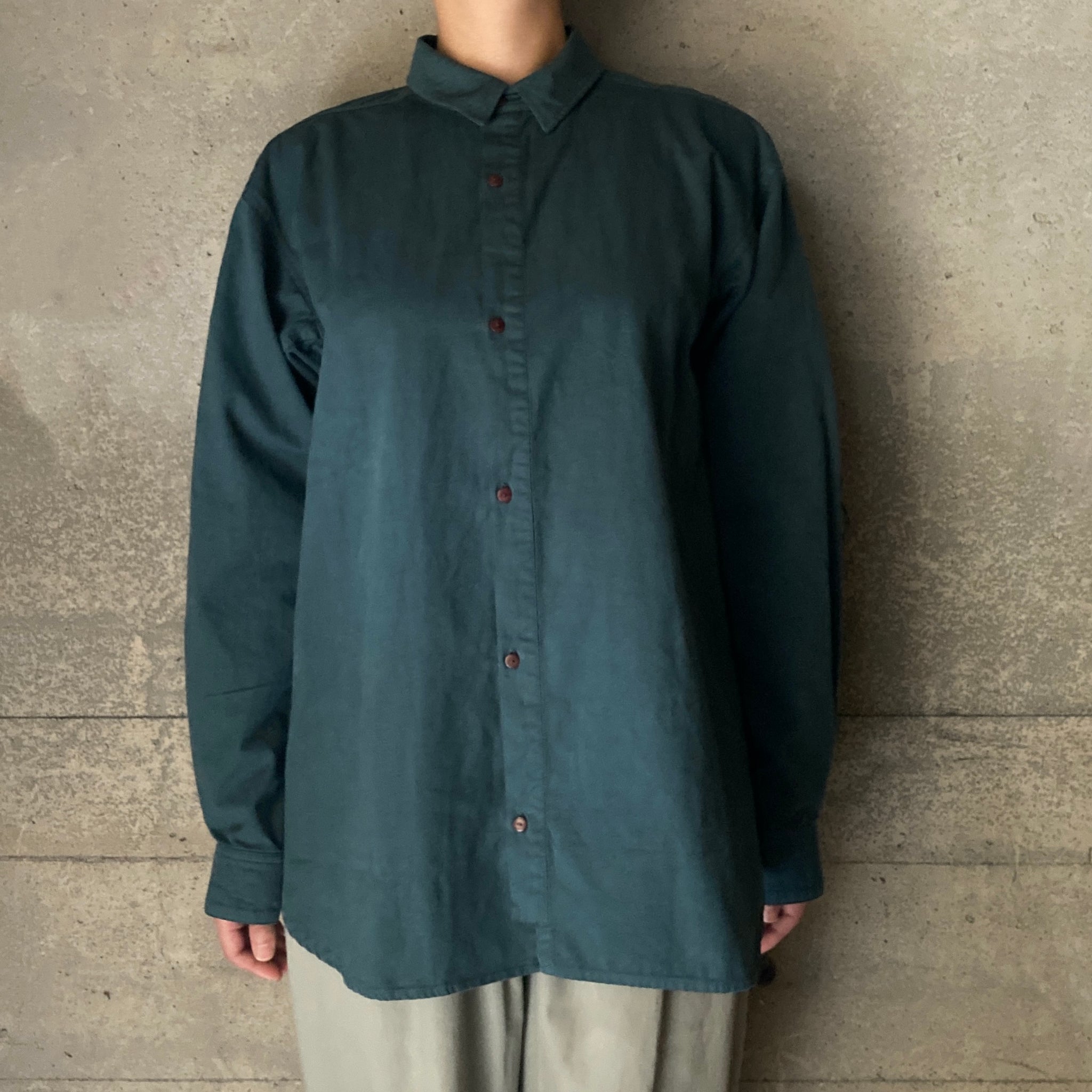 POSTALCO ｜フリーアームシャツ01｜ウェザークロス｜Bottle Green