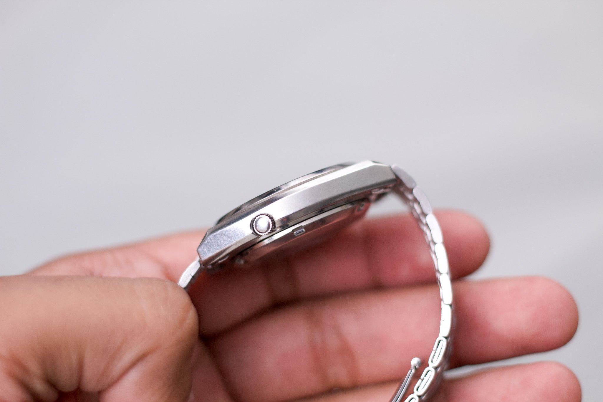 Reserved] 1995 Seiko 5 Blue Linear Dial Men's Wrist-Watch