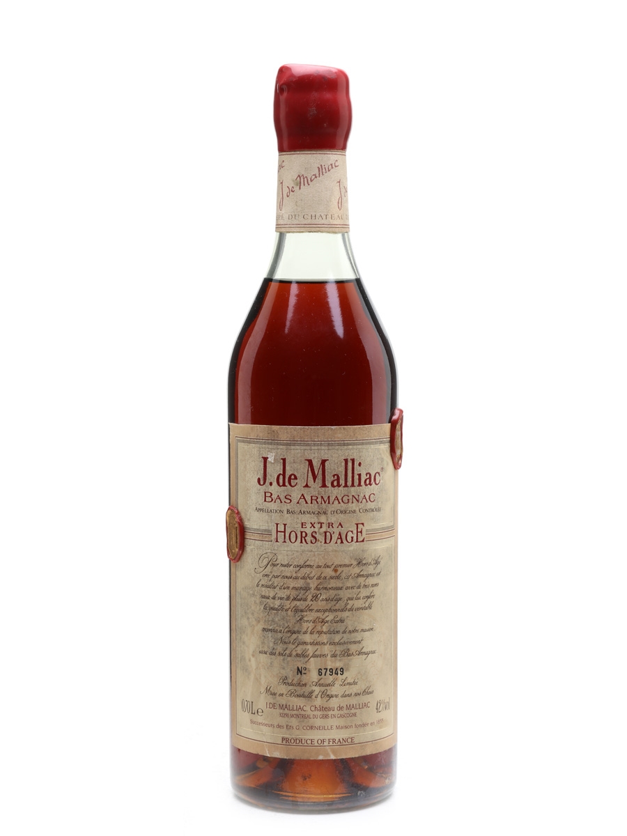 J De Malliac Hors D'Age - Lot 29596 - Buy/Sell Armagnac Online