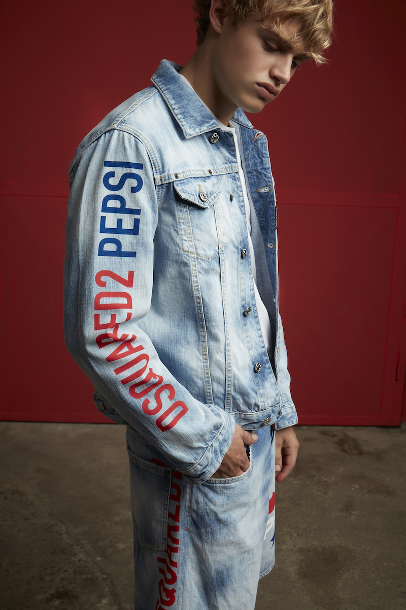 ディースクエアード」が「ペプシコーラ」とコラボ 同コラボ限定ロゴを