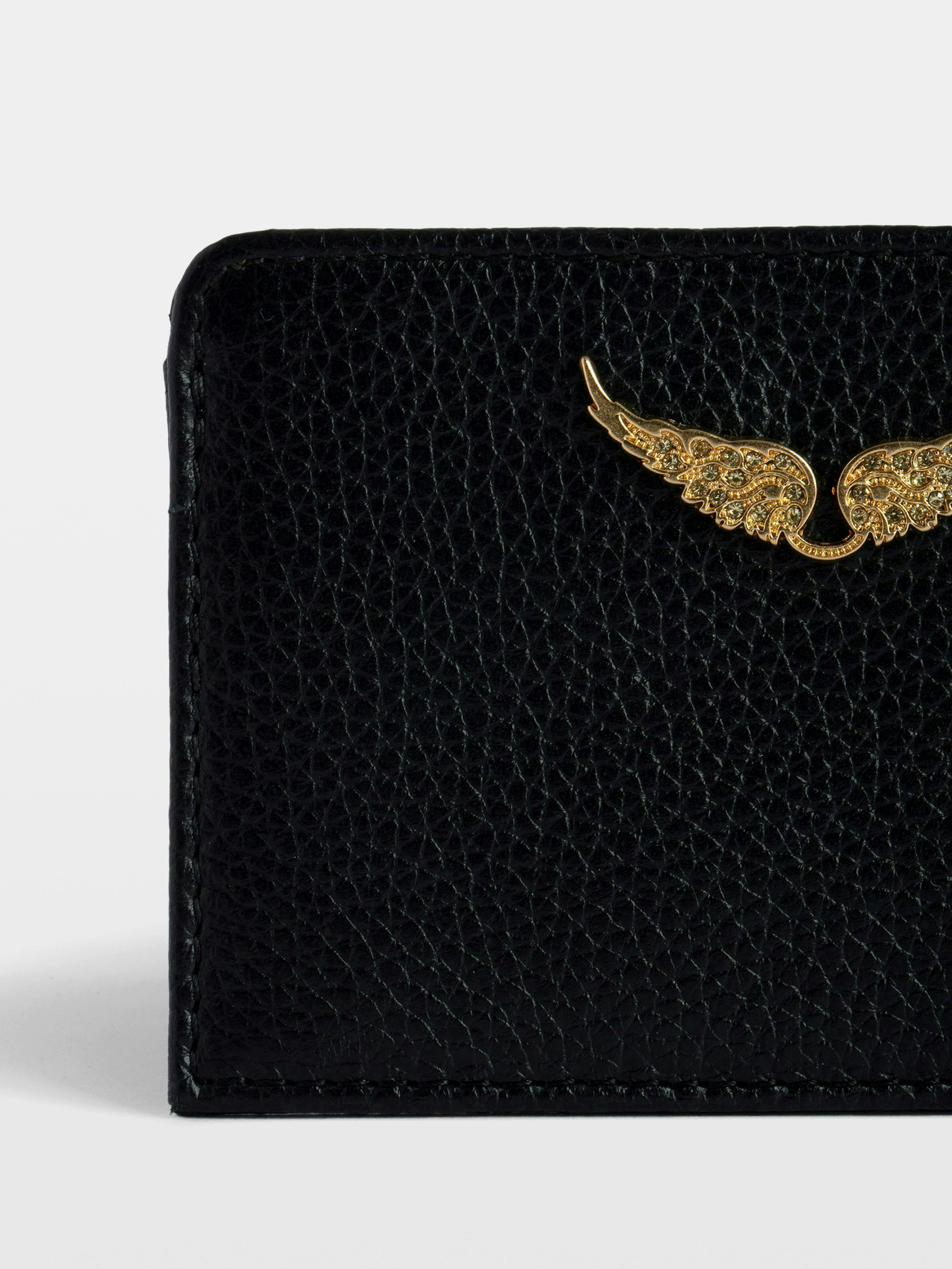 ZV Pass Card Holder Black Leather | Zadig&Voltaire | Zadig&Voltaire