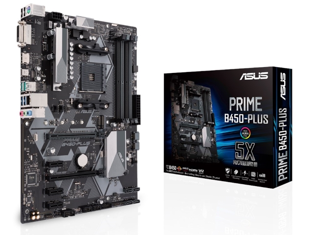 ASUS PRIME B450-PLUS AMD 400シリーズ Socket AM4対応 AMD B450チップ