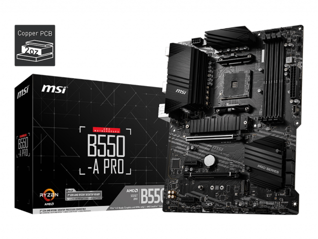 MSI B550-A PRO AMD 500シリーズ Socket AM4対応 AMD B550チップセット