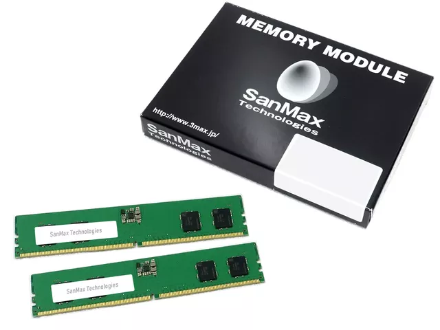 SanMax SMD4-U16G48H-24R-D デスクトップ用 DDR4 16GB(8GBx2枚組