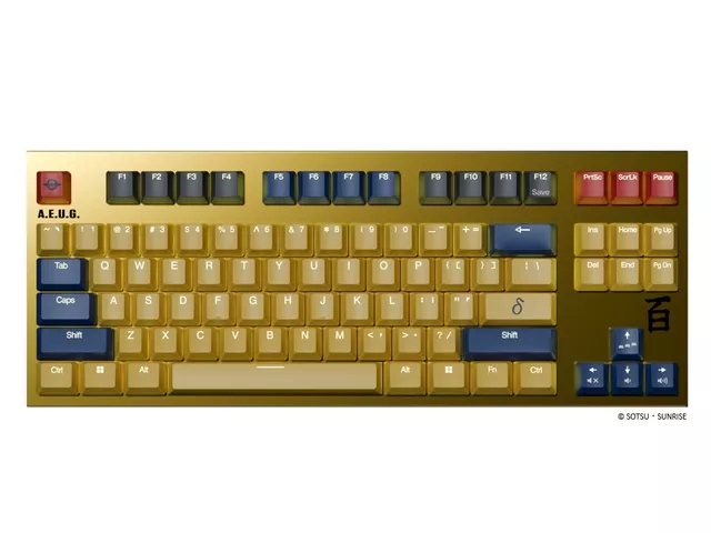 東プレ Realforce × 機動戦士Zガンダム GX1 Plus Keyboard 百式 モデル