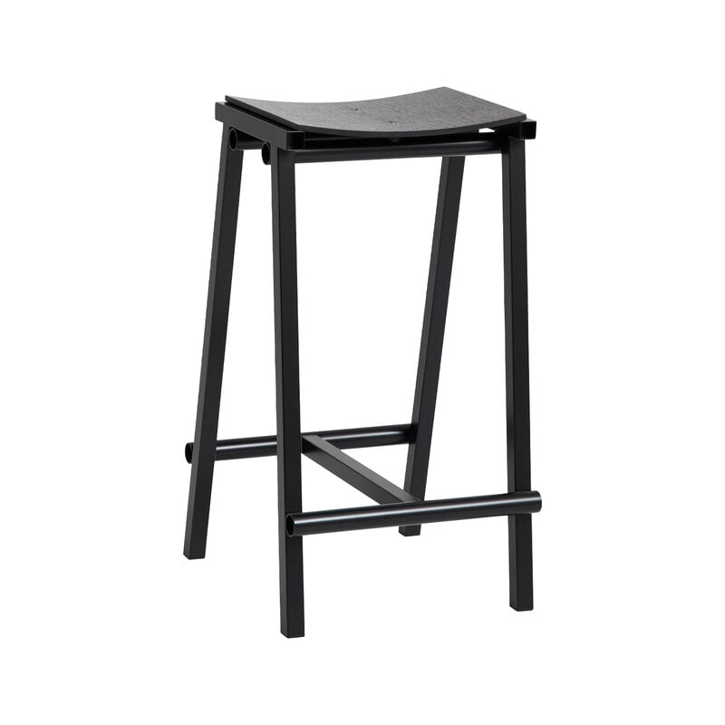 HAY Taburete 8 bar stool, low, 65 cm, black - black oak | Finnish