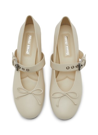 MIU MIU | 25 Leather Mary Jane Pumps | Women | Lane Crawford