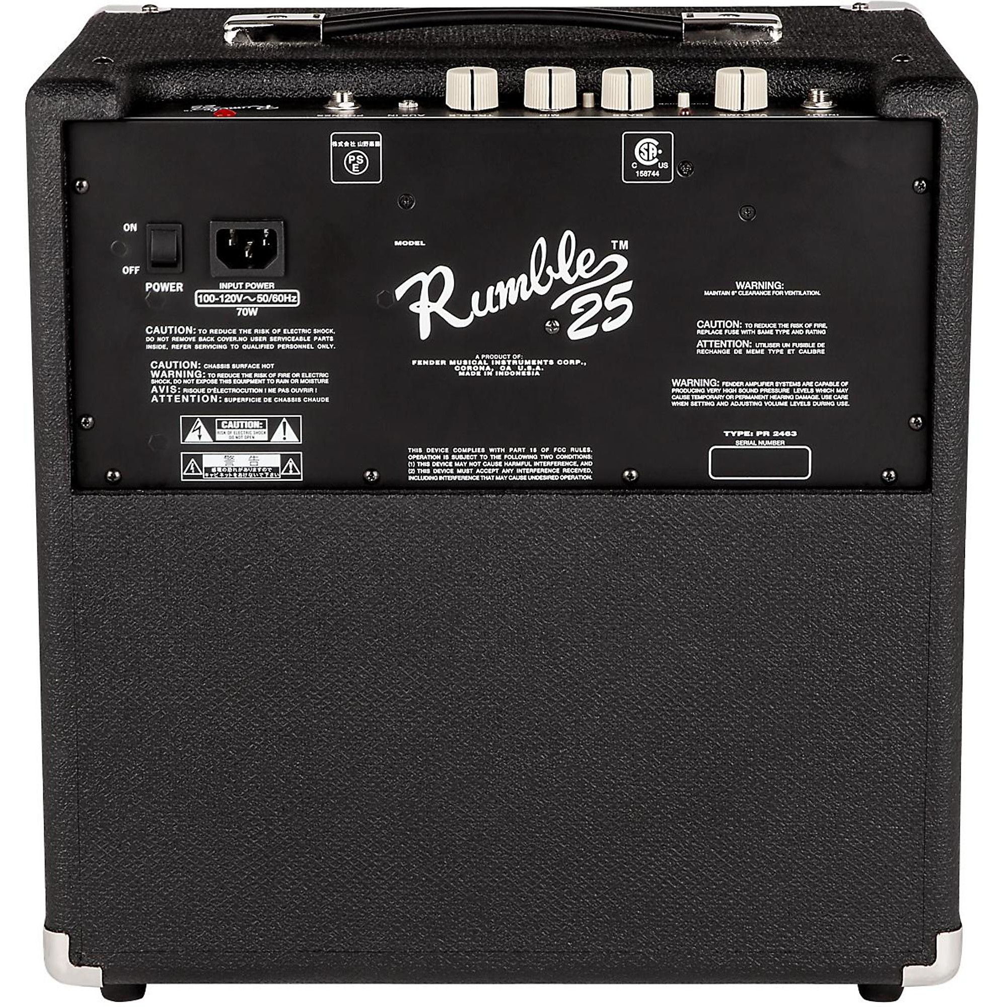 Fender Rumble 25 1x8 25W Bass Combo Amp | Music & Arts