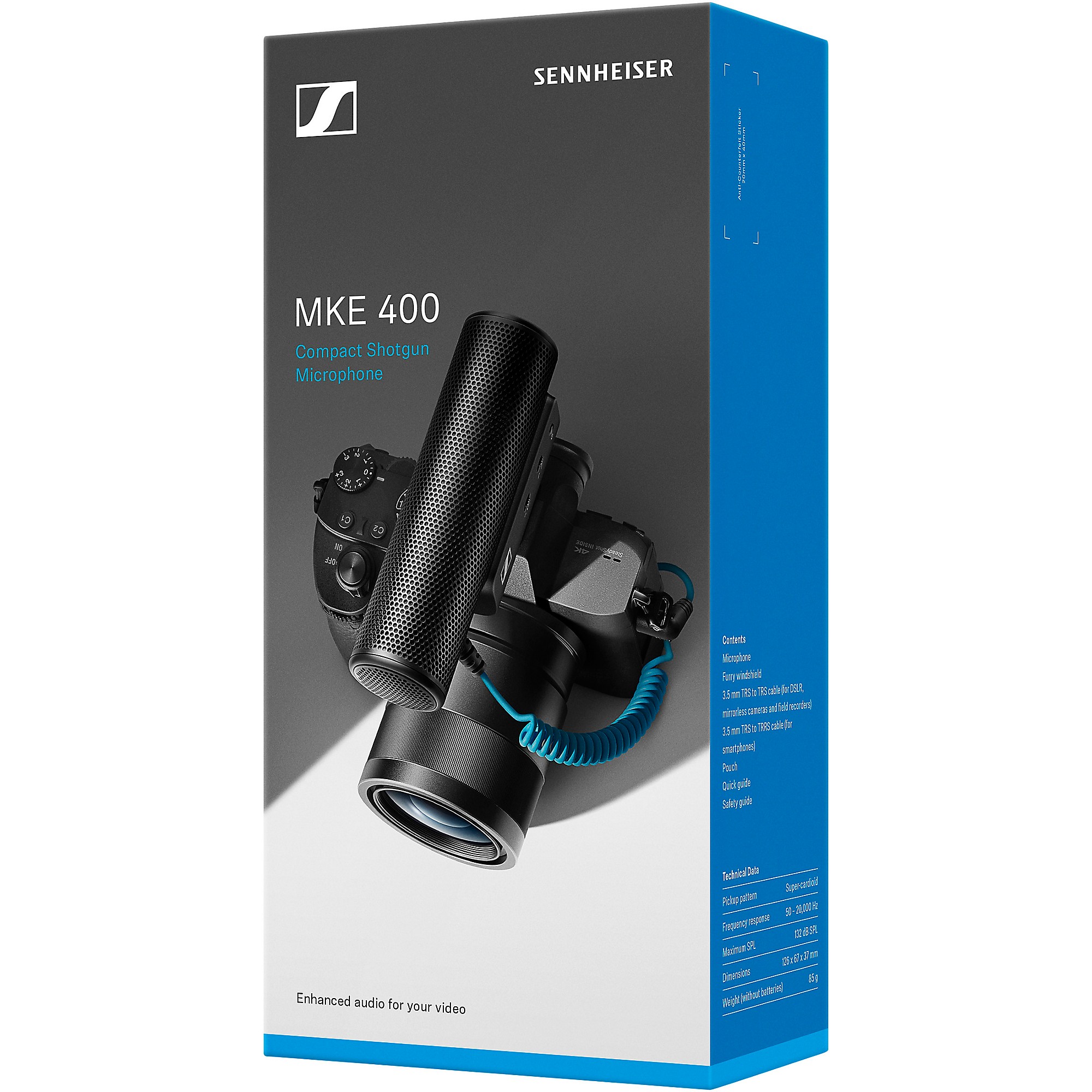 Sennheiser MKE 400 On-Camera Shotgun Microphone | Music & Arts