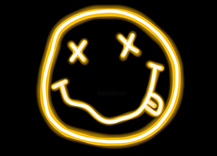 Logo Nirvana Neon, デジタルアーツ Kevin Ferriによって | ArtMajeur