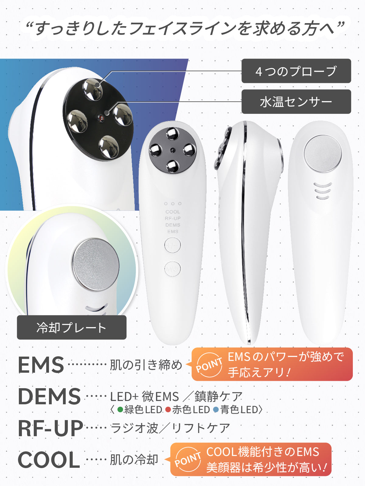 誰でもかんたん使いやすい美顔器 WHITE FACE – MediBea