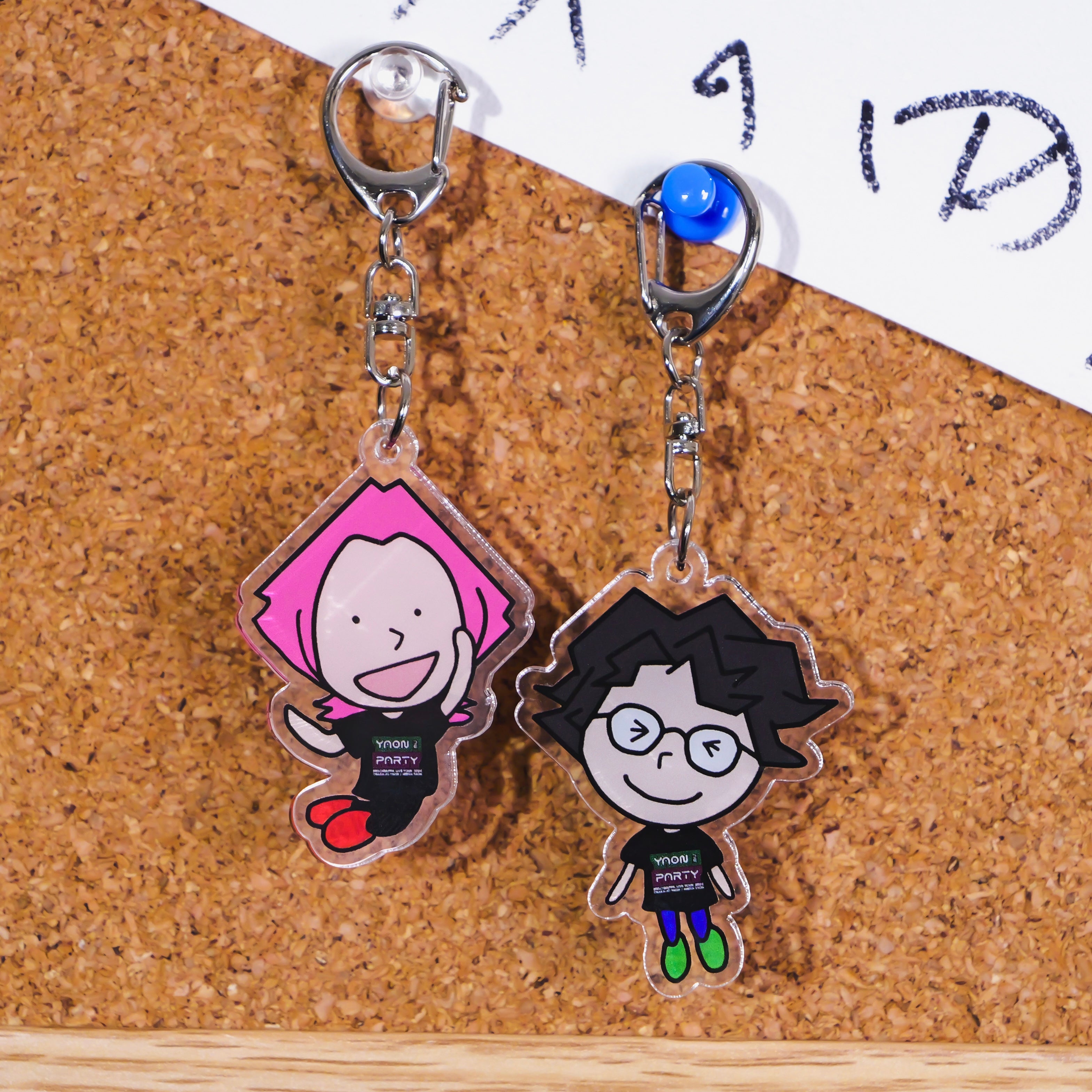 飛んで歌うMELOGAPPAのアクリルキーホルダーセット