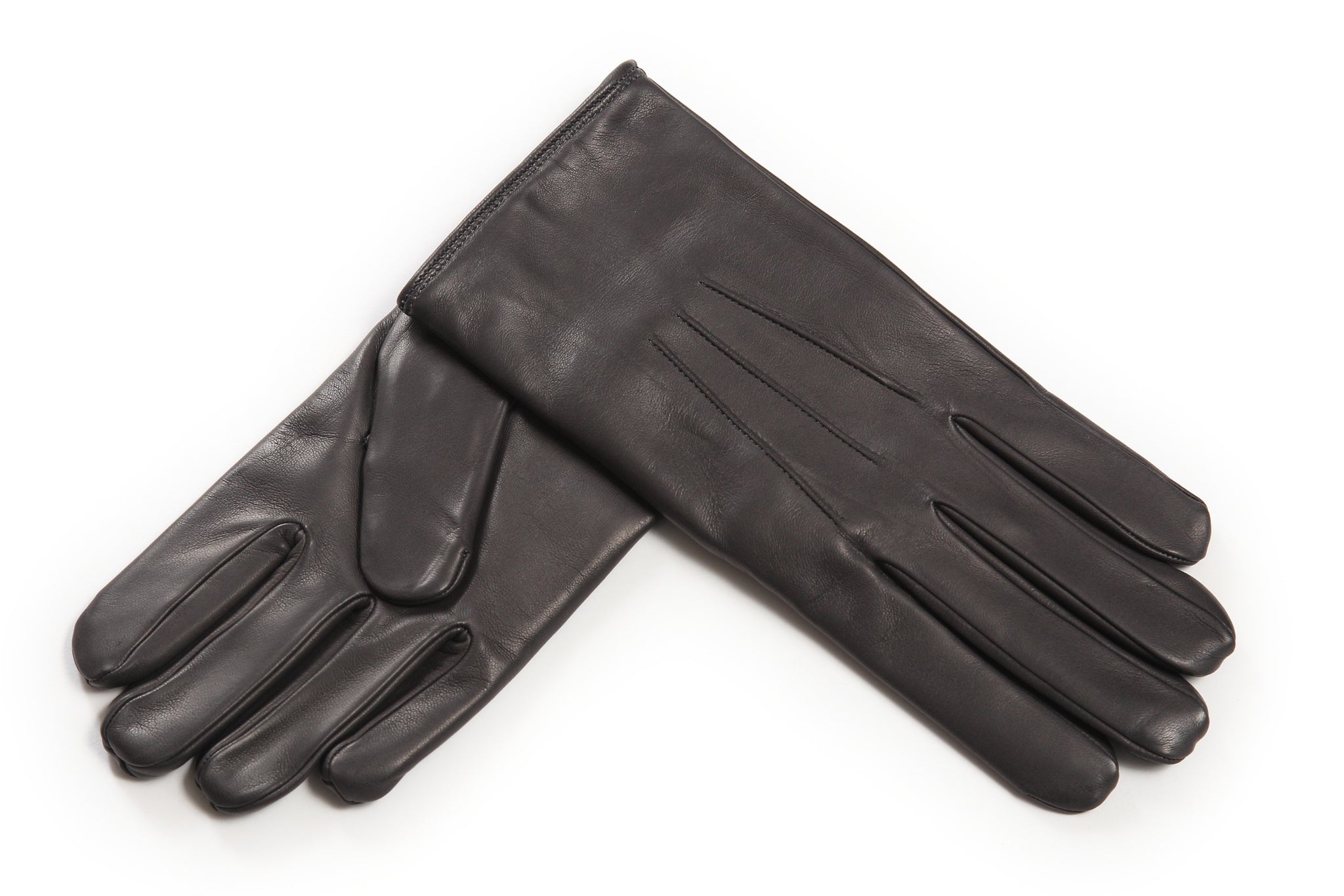 メンズ手袋◇カピバラ◇ブラック/NERO《アウトステッチ・カシミヤ