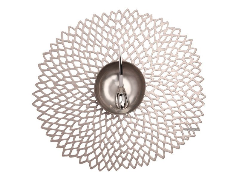 チルウィッチ ダリア ランチョンマット｜大輪のダリアを模ったガンメタル色