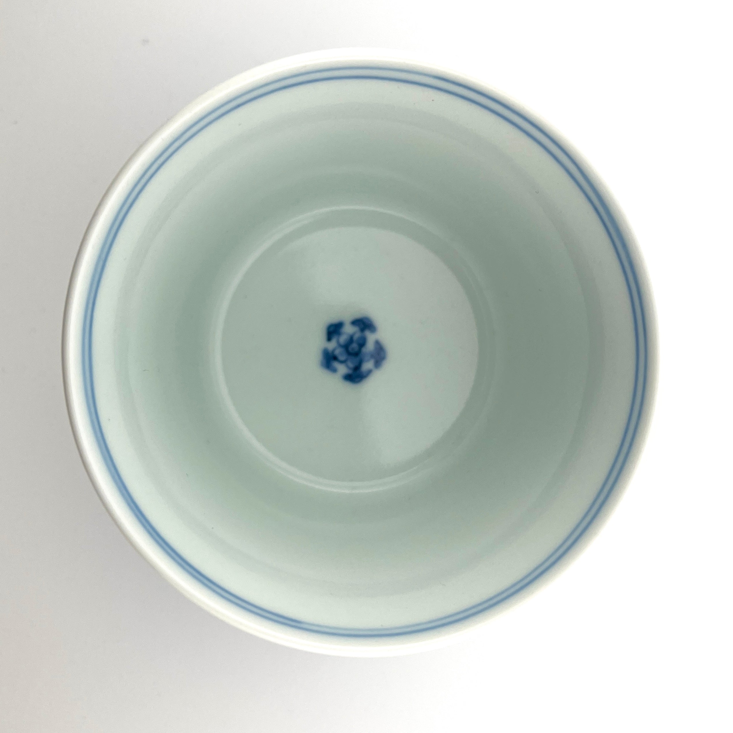 有田焼 貴祥窯 染付菊柴垣文そば猪口 – 生活民芸 なかむた