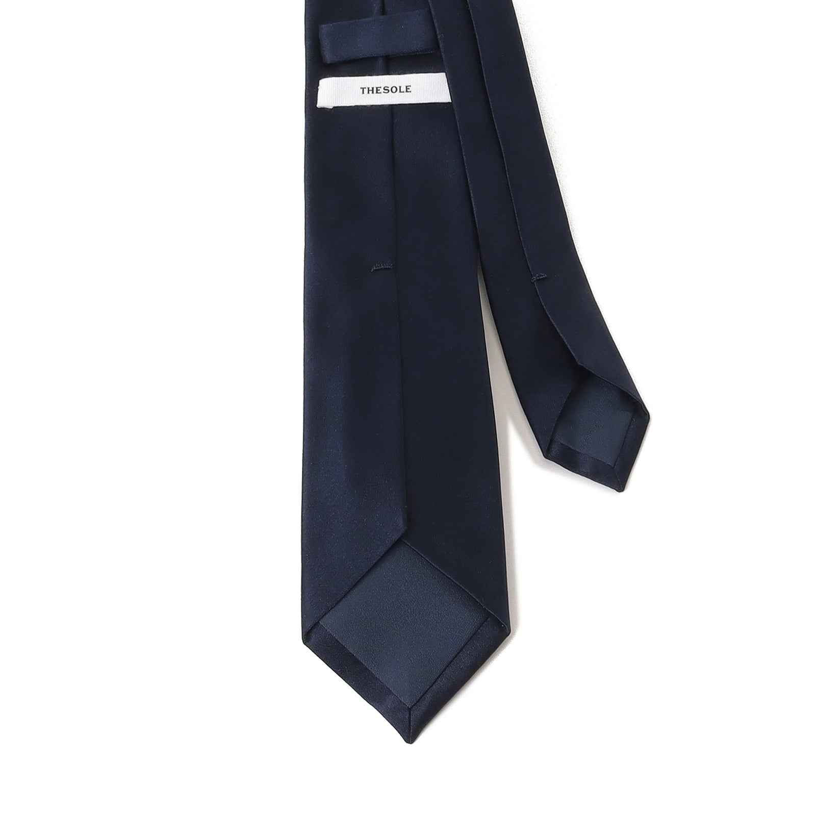 干場監修】 シルクサテン ソリッドタイ ネイビー – MINIMAL WARDROBE