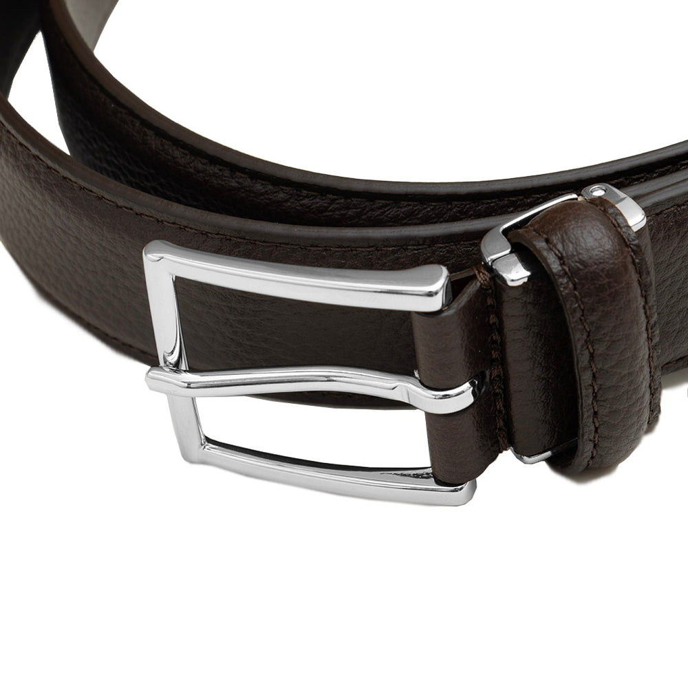 カーフ レザー アジャスタブルベルト ダークブラウン – MINIMAL WARDROBE