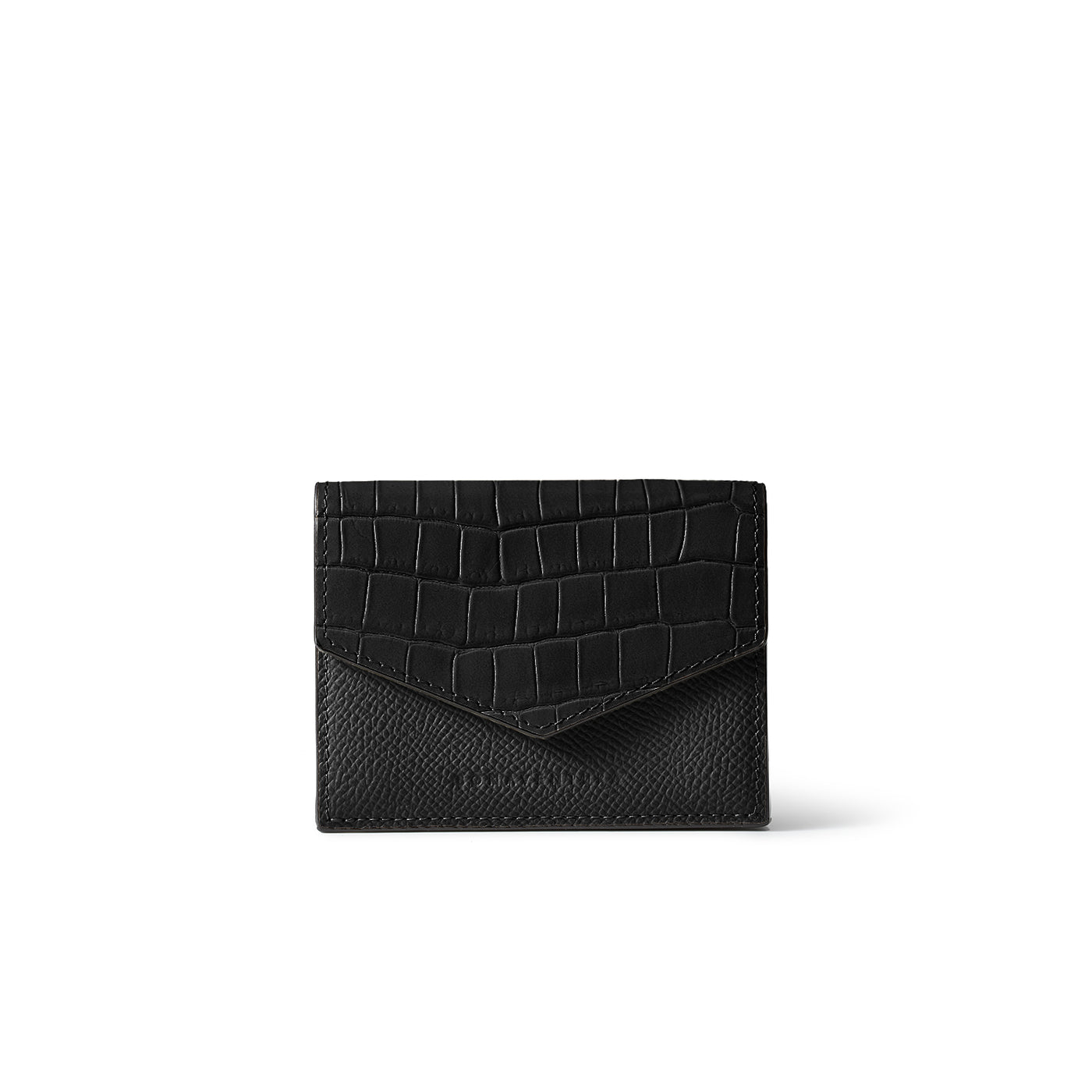 スモール ウォレット ノブレッサ × エンボスクロコレザー ブラック