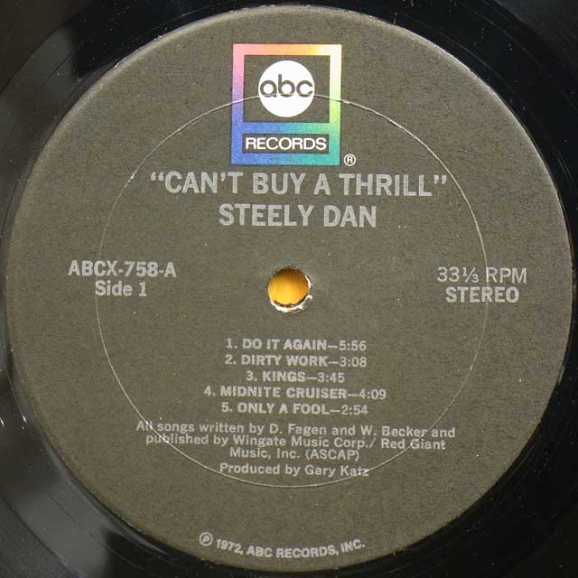 Steely Dan (スティーリー・ダン) / Can't buy a thrill (キャント