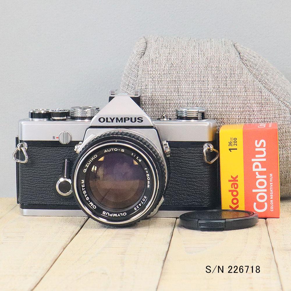 中古】【送料無料】【保証付 】 オリンパス OLYMPUS OM-1 S/N 1044253