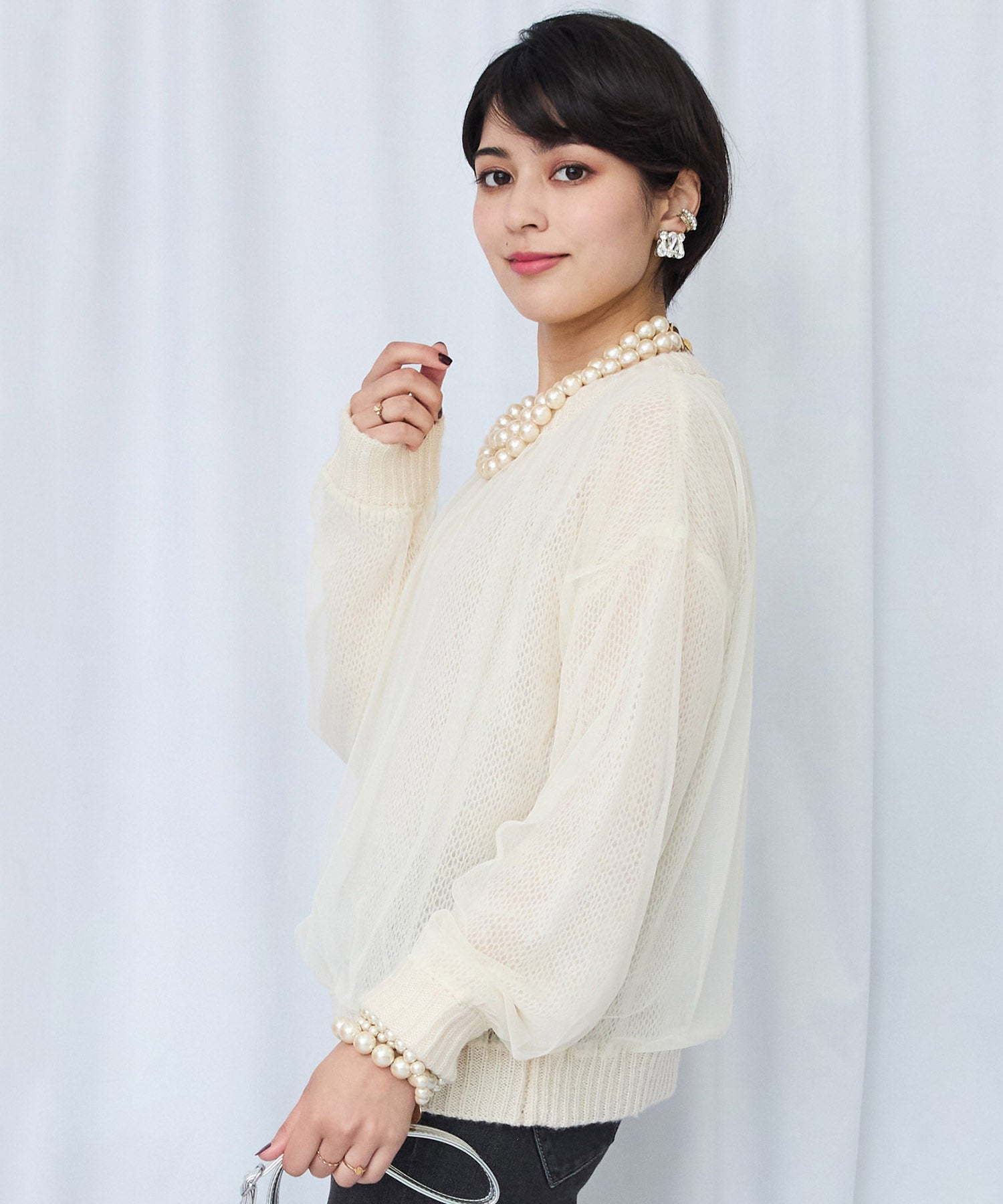 レディース トップス ニット レイヤードニット｜JETSET SOLO PLUS