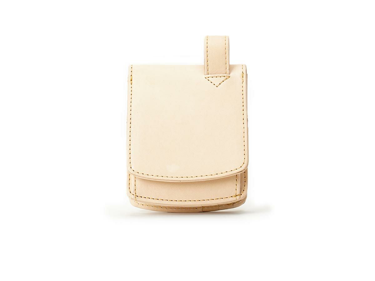 ナチュラルヌメ 外ボックス小銭入れヒップポケット革財布 | 革財布のお