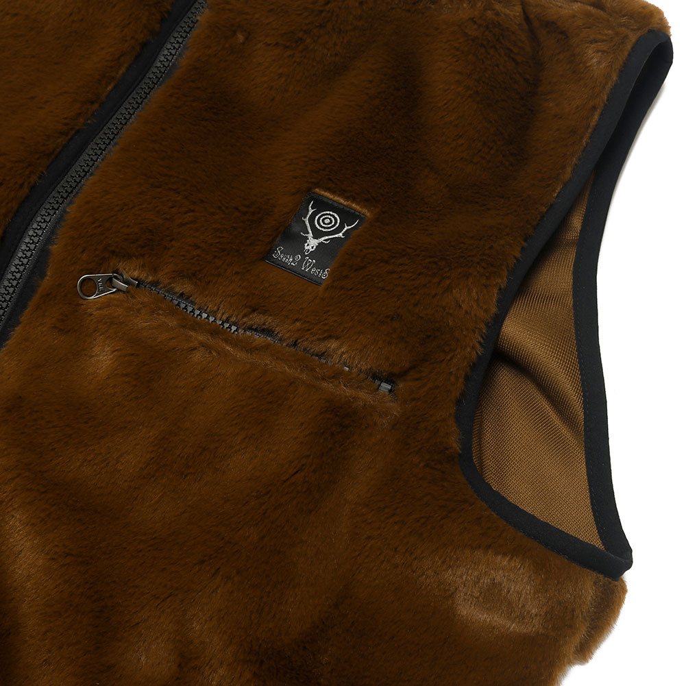 South2 West8[サウス2 ウェスト8]Piping Vest Micro Fur LQ703A