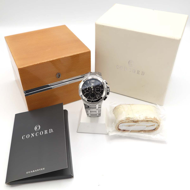 腕時計 稼働 コンコルド Concord 10.H7.1892 サラトガ デイト 750