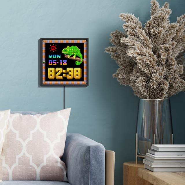 64×64のピクセルアートが表示できる新作フォトフレーム！『Divoom