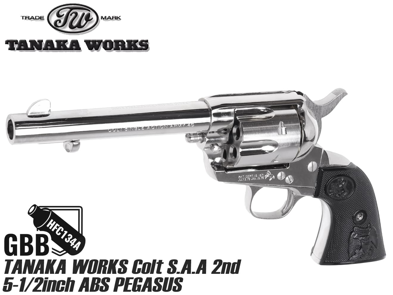 TANAKA WORKS Colt S.A.A.45 4-3/4inch Civilian 2nd タナカ コルト