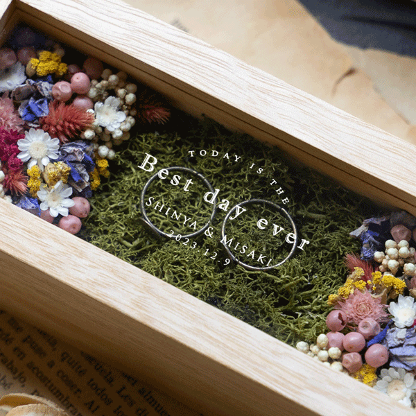 木製リングピローボックス | mille la chouette (ミルラシュエット)