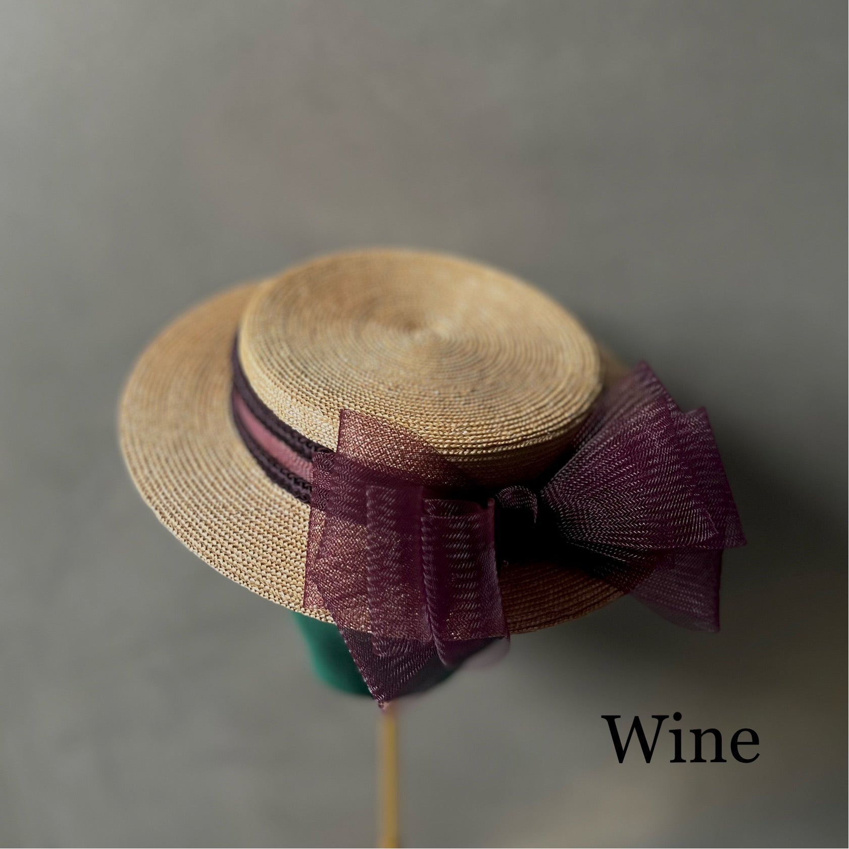 Extra fine straw mini canotier – millinery mino
