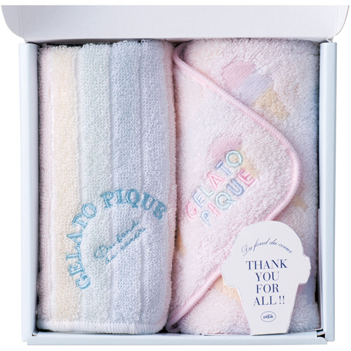 ジェラート ピケ タオルハンカチ2枚セットA 内祝い・ギフトのお返しに