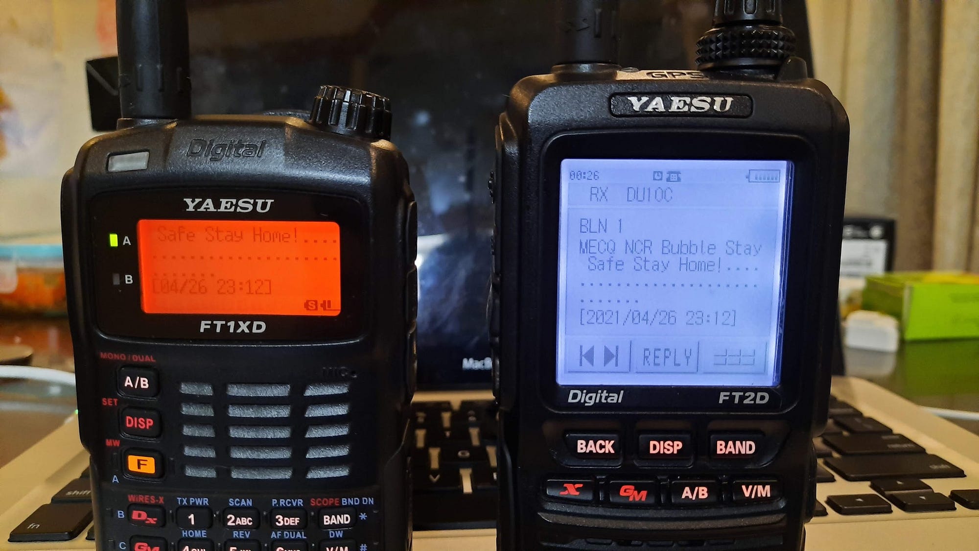 Yaesu FT1XD (updated FT1D) vs. Yaesu FT-2DR, a comparison review