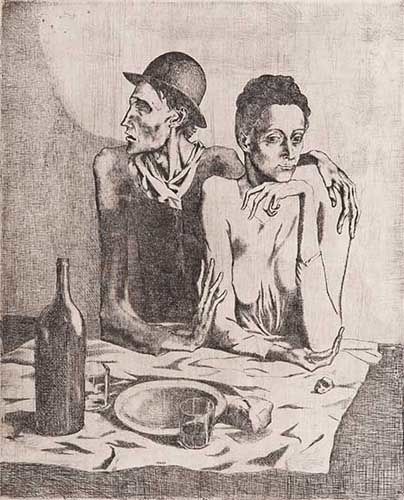 ピカソ作品【貧しき食事「サルタンバンク」より】の買取・査定は