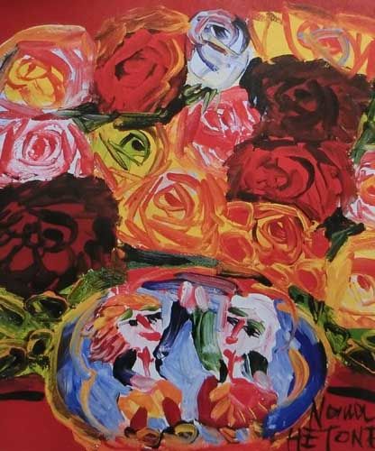 野間仁根作品【薔薇】の買取・査定はミライカ美術にお任せください