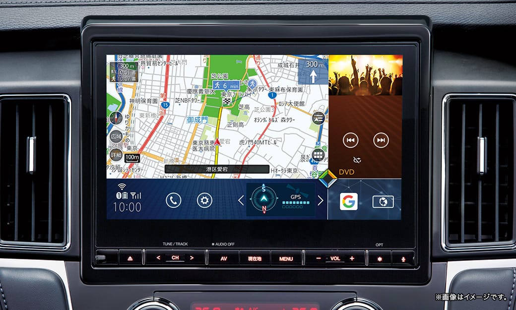キット不要！新型デリカD:5(2019～モデル) 純正ナビ 走行中にテレビや