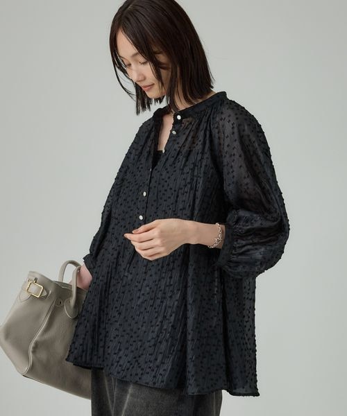 ドットジャガードブラウス｜ﾊﾞﾋﾞﾛﾝｽﾄｯｸのアウトレット通販｜三井
