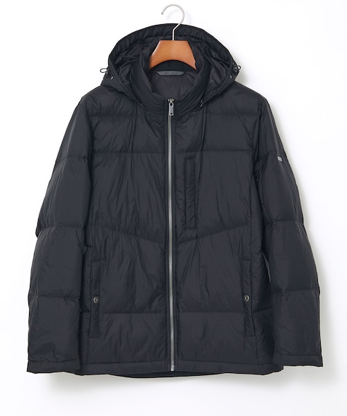 フード付き スタンドカラー ダウンジャケット｜クロコダイルの通販