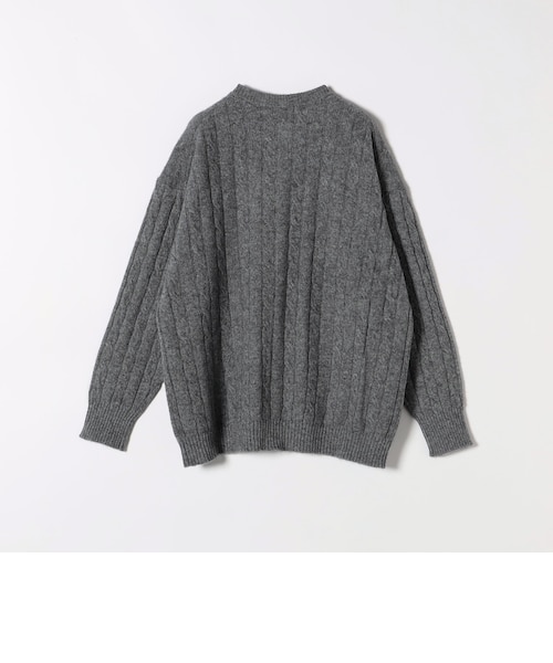 WEB限定】SHIPS any:〈手洗い可能〉ヤク ケーブル クルーネック ニット