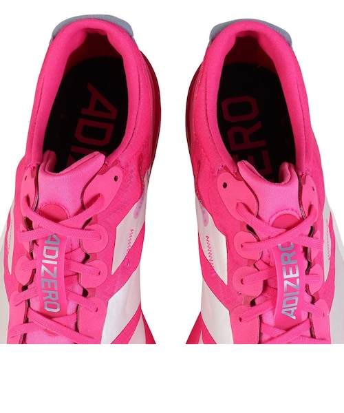 adizero アディオス9ランニングシューズ グレー/ピンク27センチ