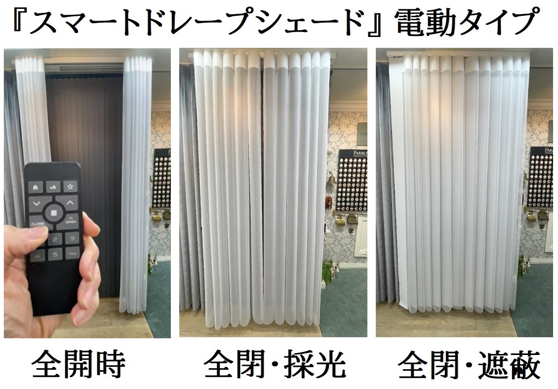 ノーマン 「スマートドレープシェード 」 電動タイプの魅力と特徴。