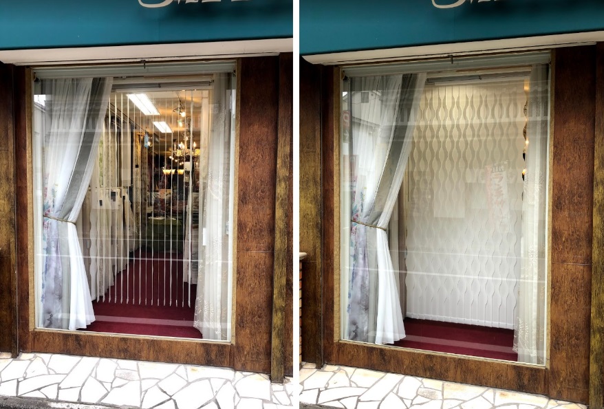 TOSOのバーチカルブラインド『デュアル シェイプ（STYLE C）』納品事例