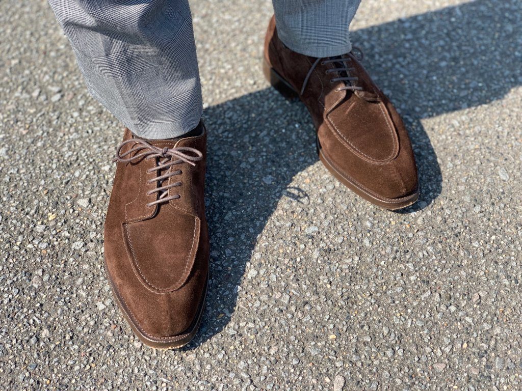 ミンクスエードのエドワードグリーン ドーバー【カジュアルシーンに