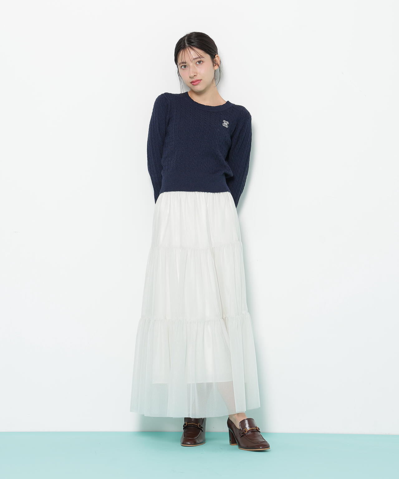 ミニブークレーケーブルニット | JILL by JILL STUART（ジル バイ ジル